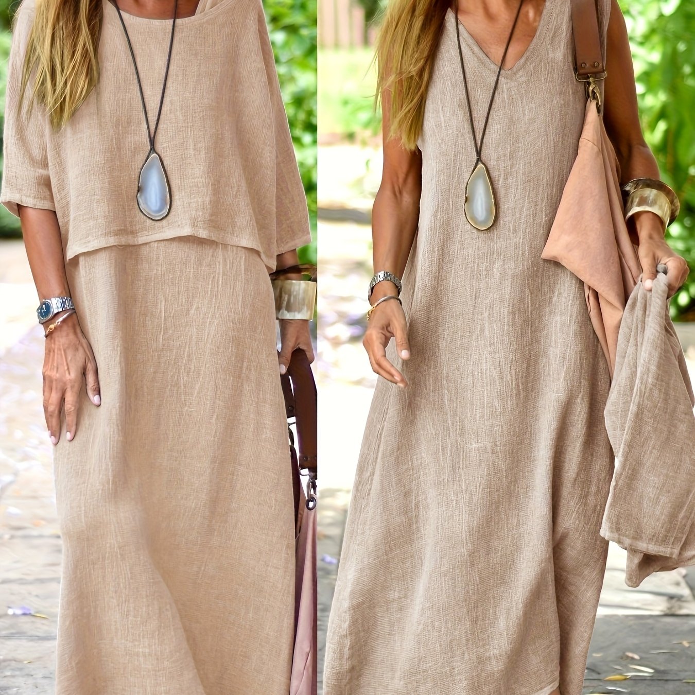 Noora™ | Happiness – Two-piece dress in real linen