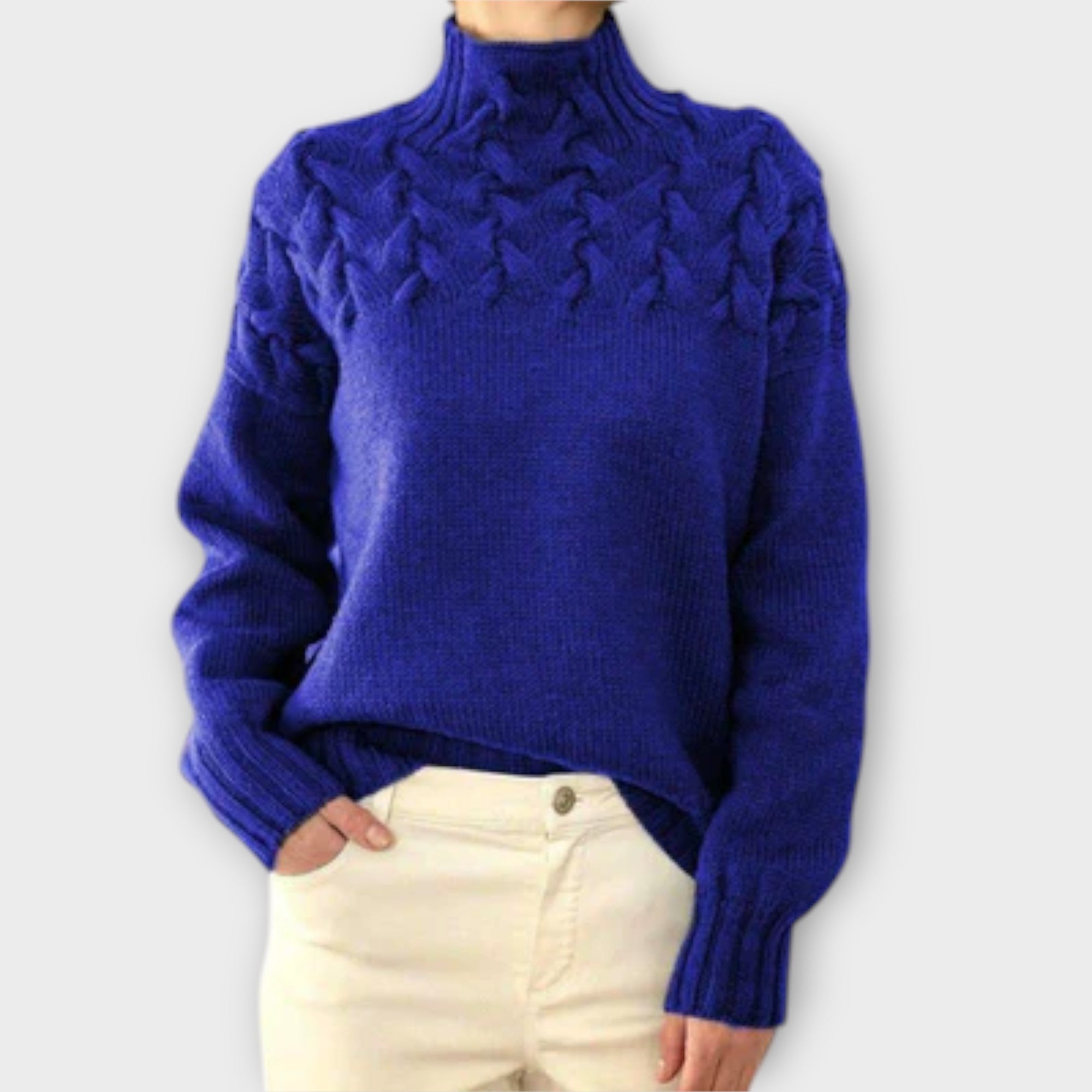 Reema™ - Women's soft cable knit pullover