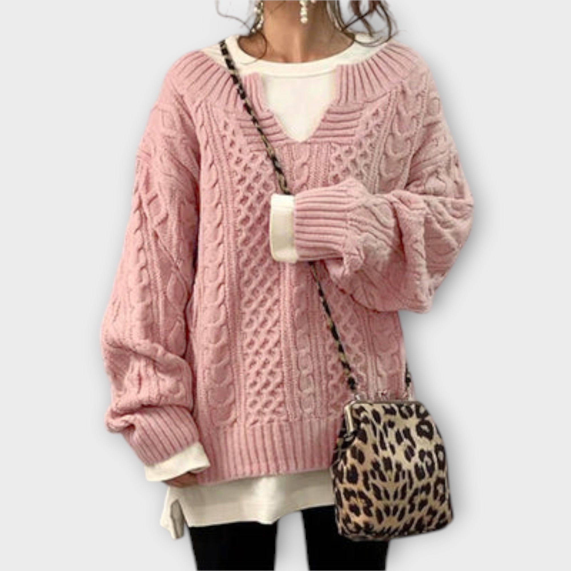 Joya™ - Oversized patterned knit