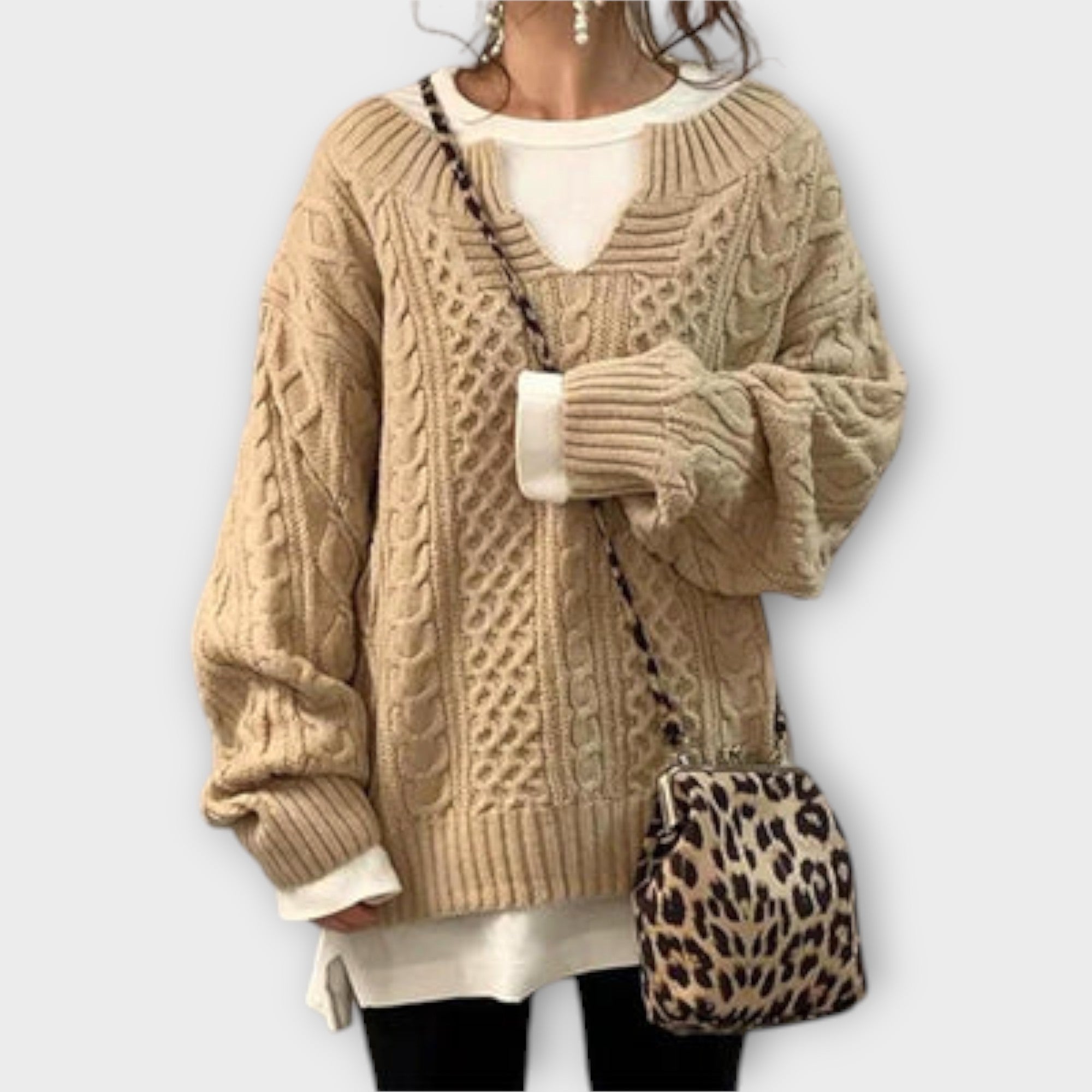 Joya™ - Oversized patterned knit
