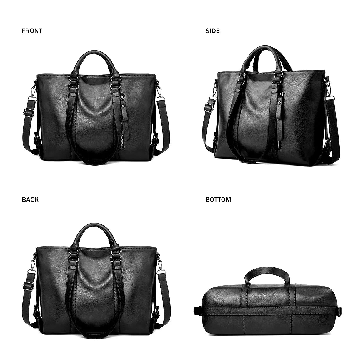 Sofia™ | Large capacity leather shoulder bag