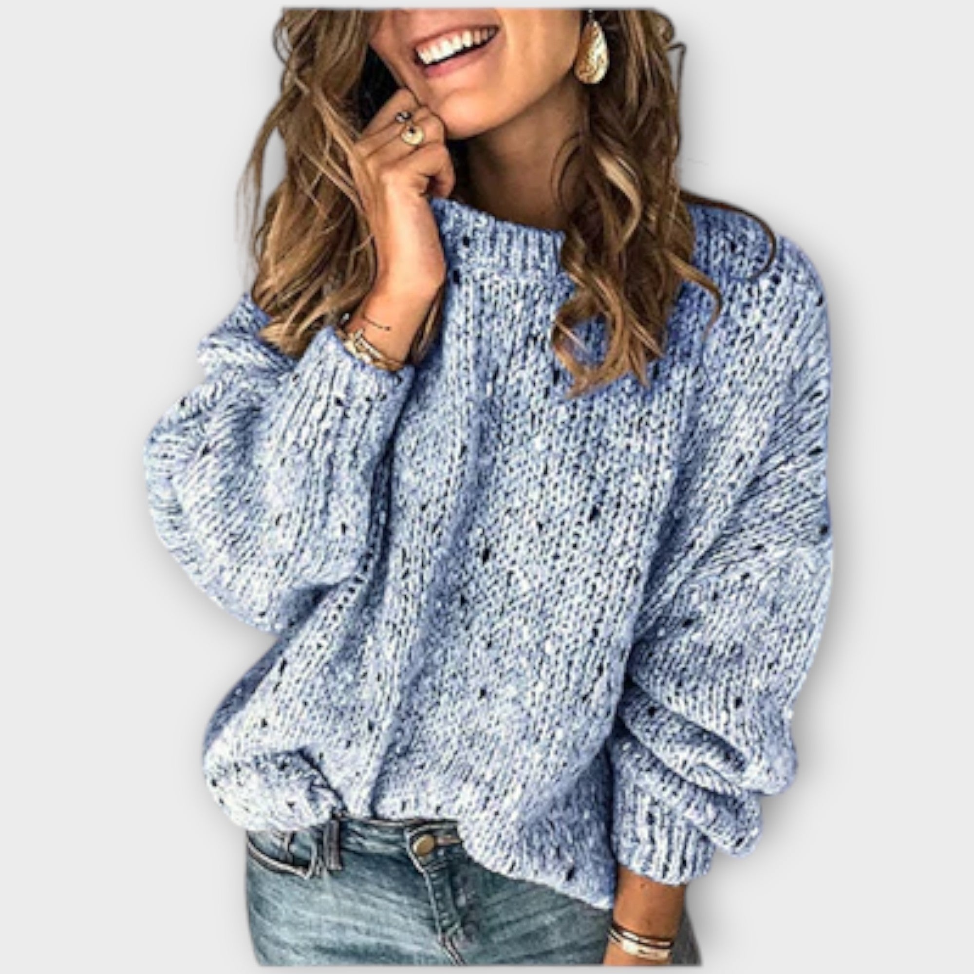 Avril™ - Cozy retro knit sweater for everyday wear