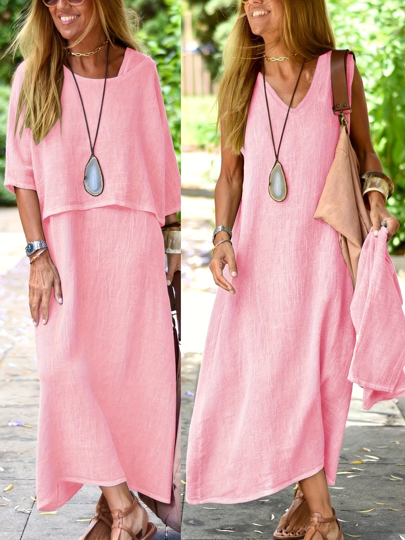 Noora™ | Happiness – Two-piece dress in real linen