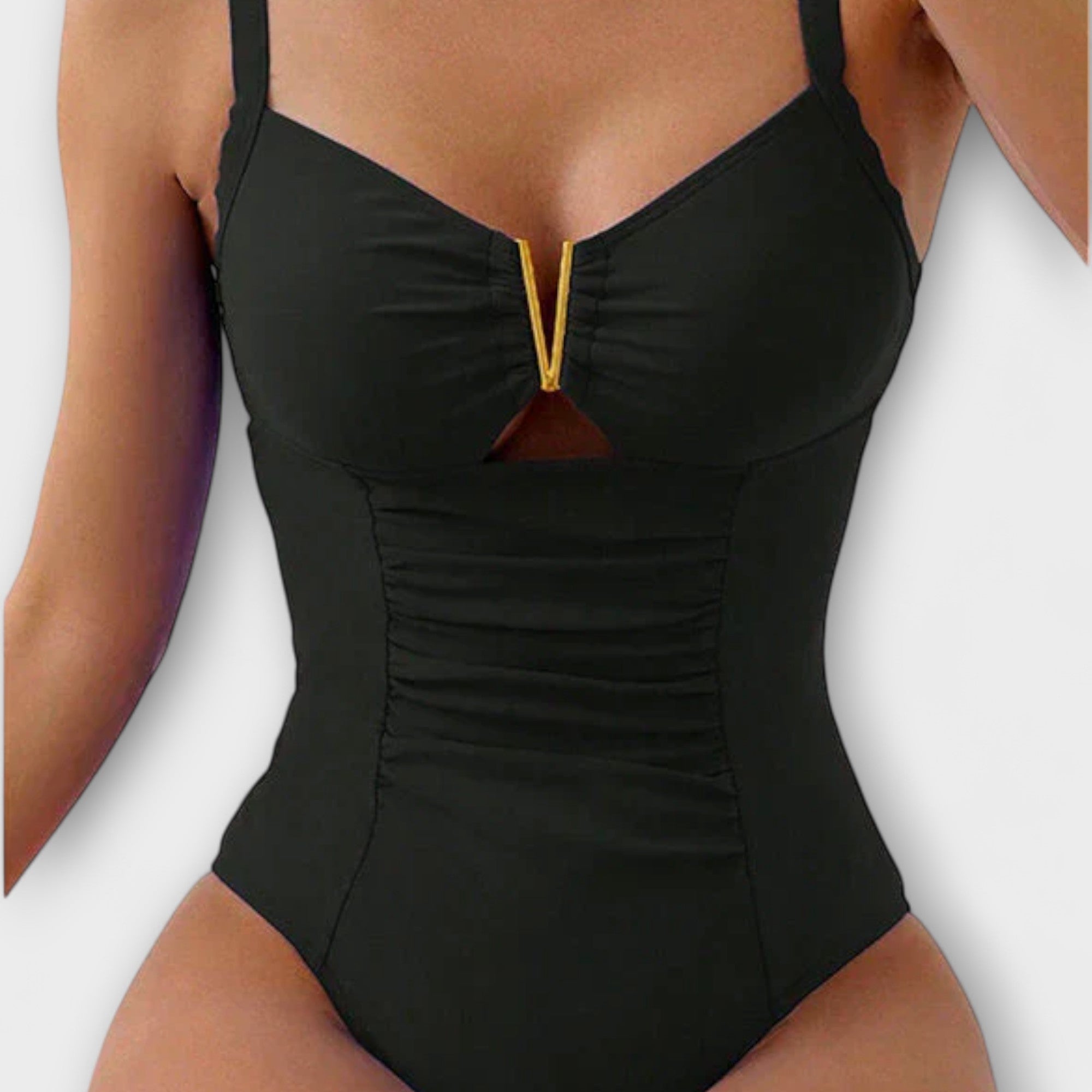 Eve™ - Elegant V-neck swimsuit