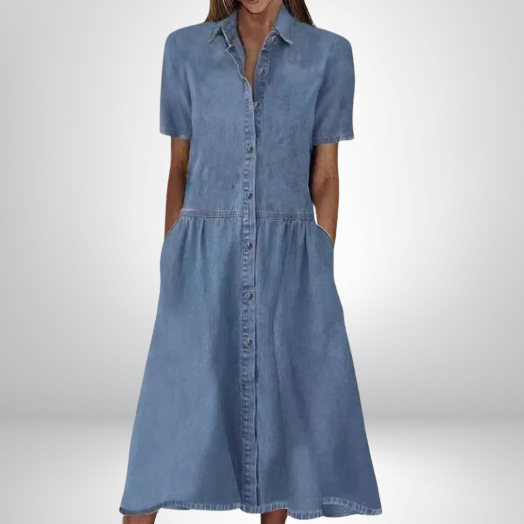 Sofia® | Stylish Denim Dress 