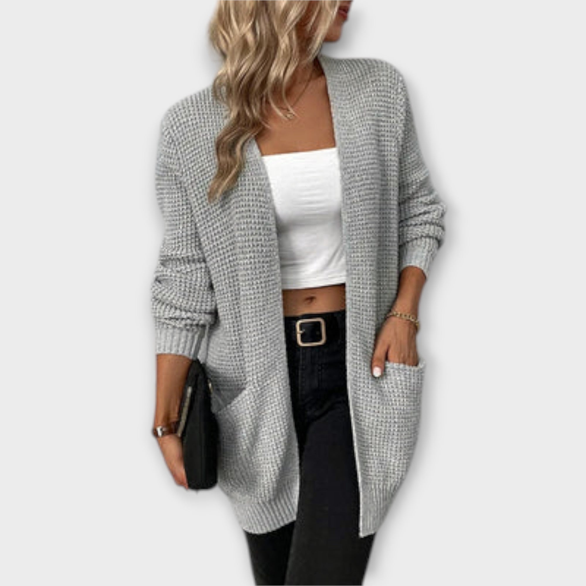 Via™ - Relaxed knit cardigan with pockets 