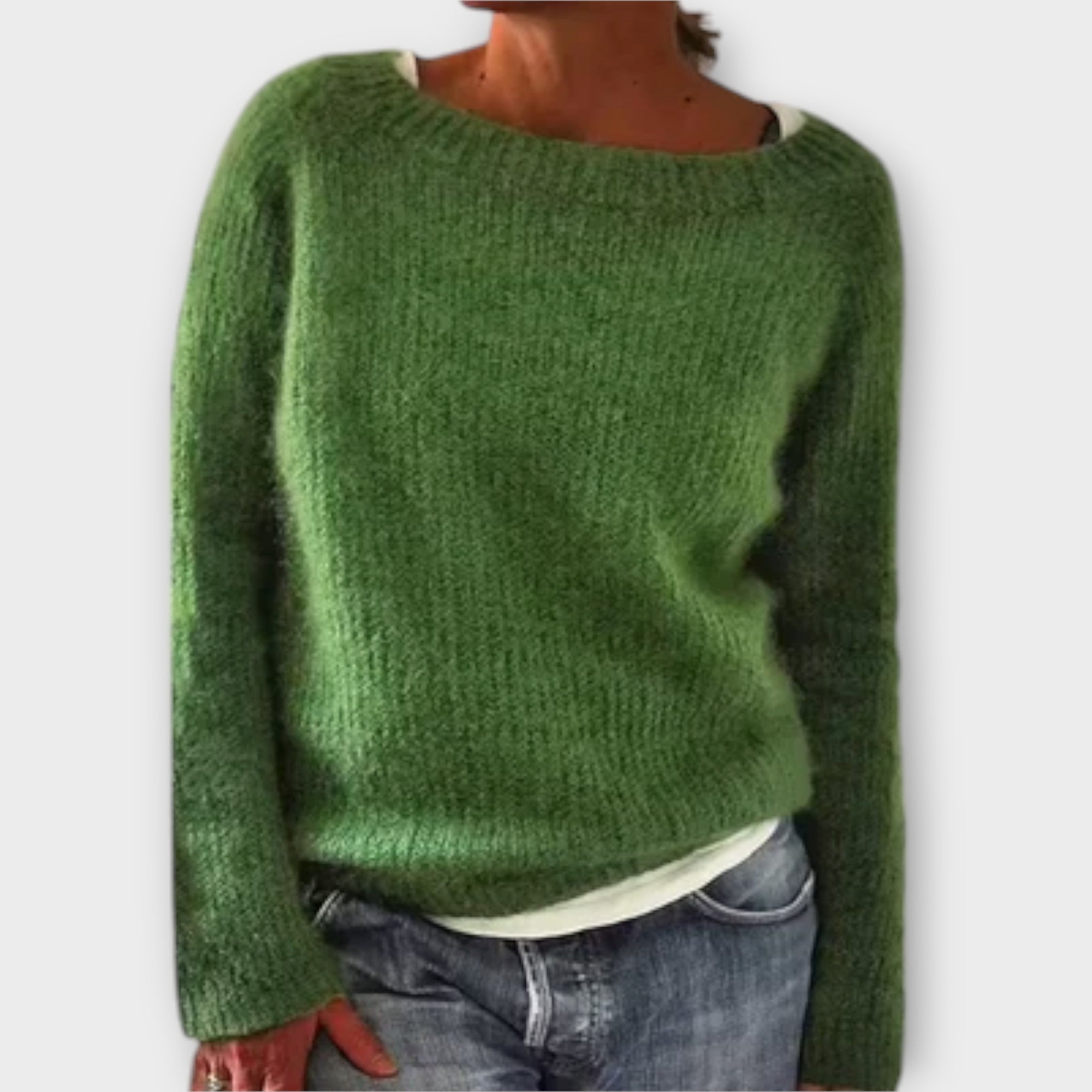 Elry™ - Soft solid color knit pullover