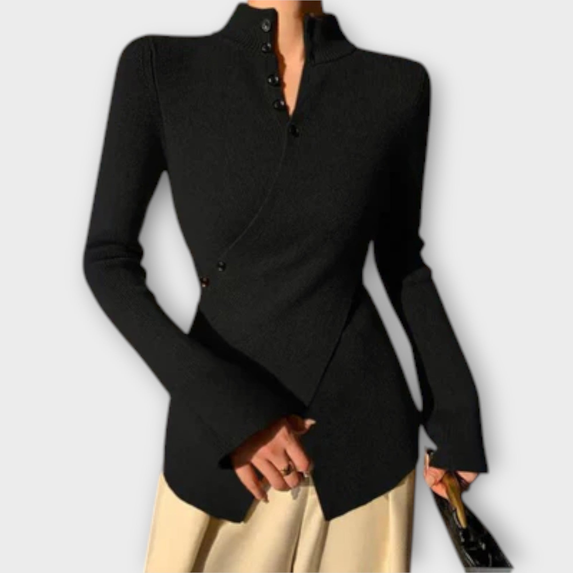 Henna™ - Elegant cotton knit sweater