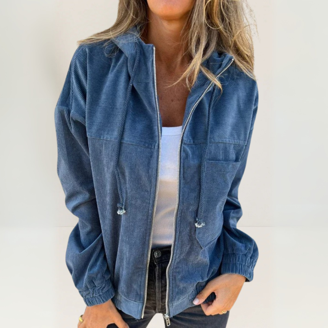 Nadia™ | Soft jacket with hood and zipper