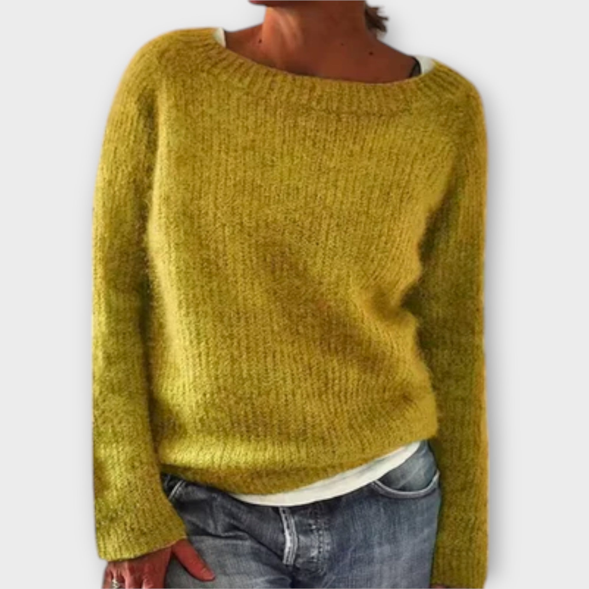Elry™ - Soft solid color knit pullover