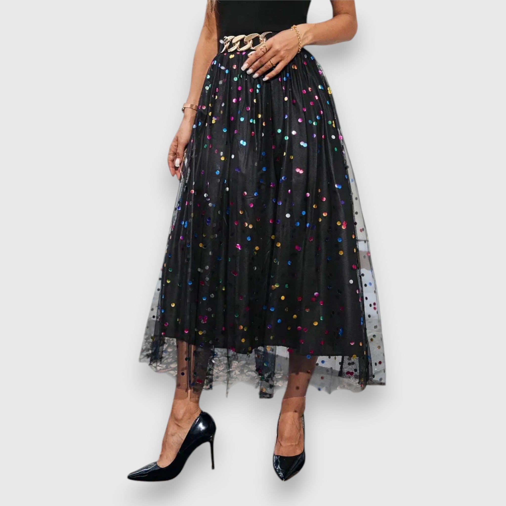 Darla™- Colorful polka dot skirt