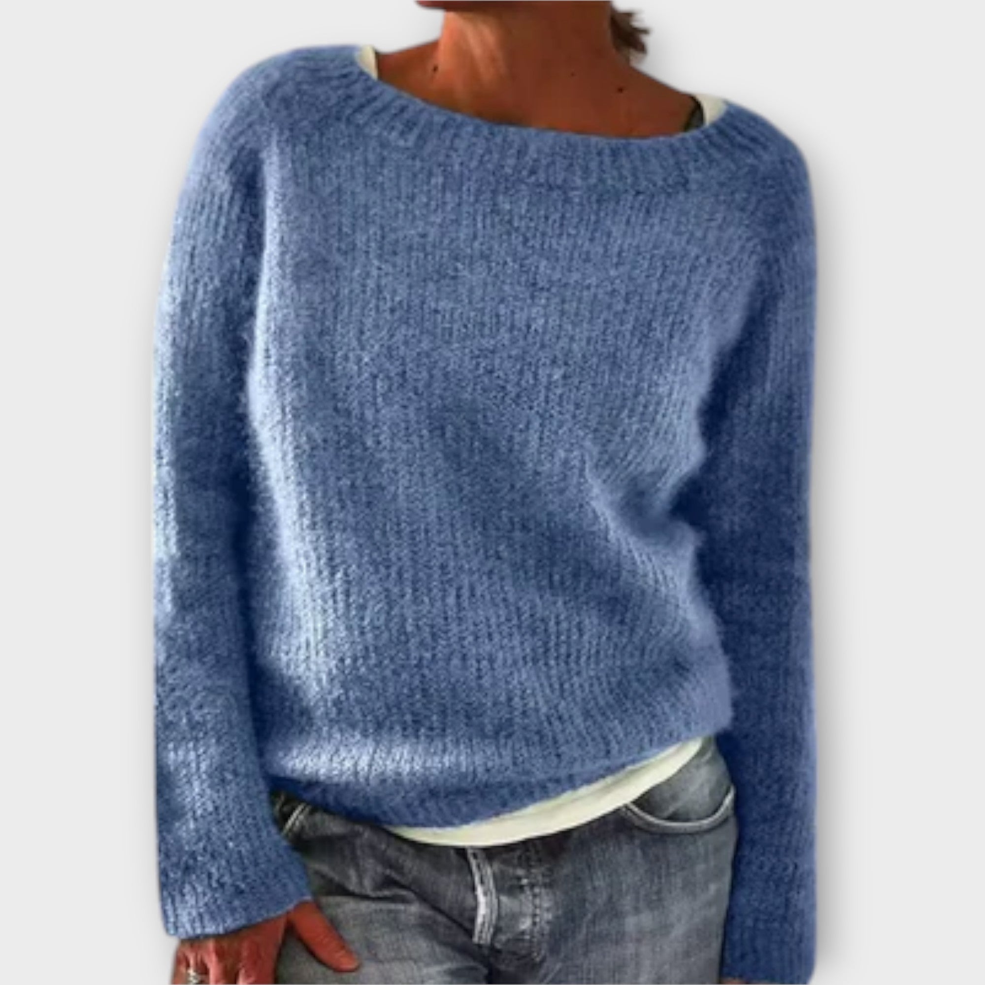 Elry™ - Soft solid color knit pullover