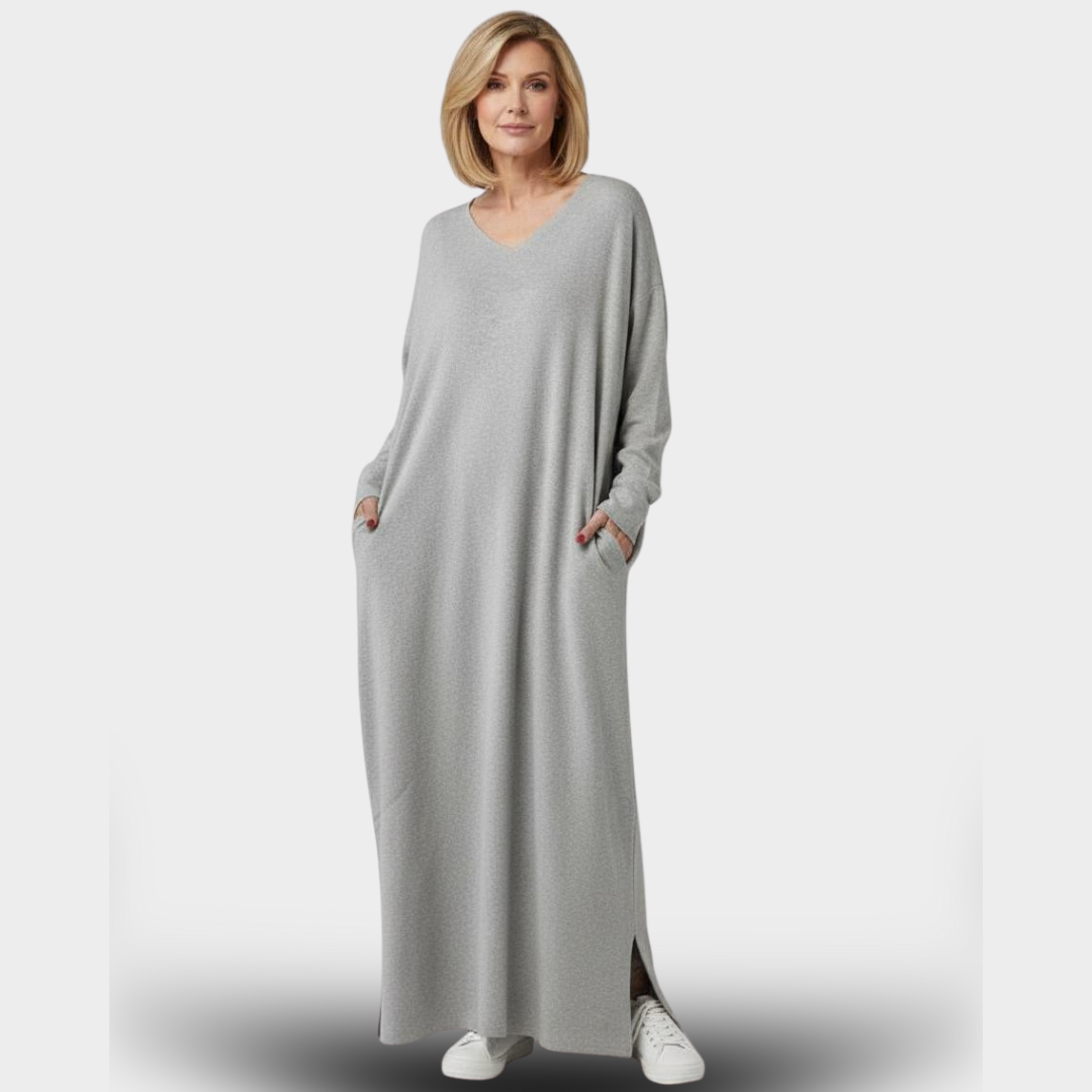 Amara™ | Timeless Winter Maxi Dress for Women with Long Sleeves