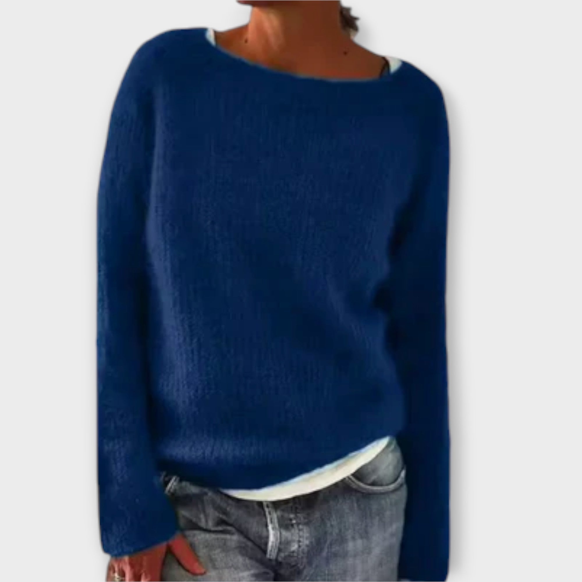 Elry™ - Soft solid color knit pullover