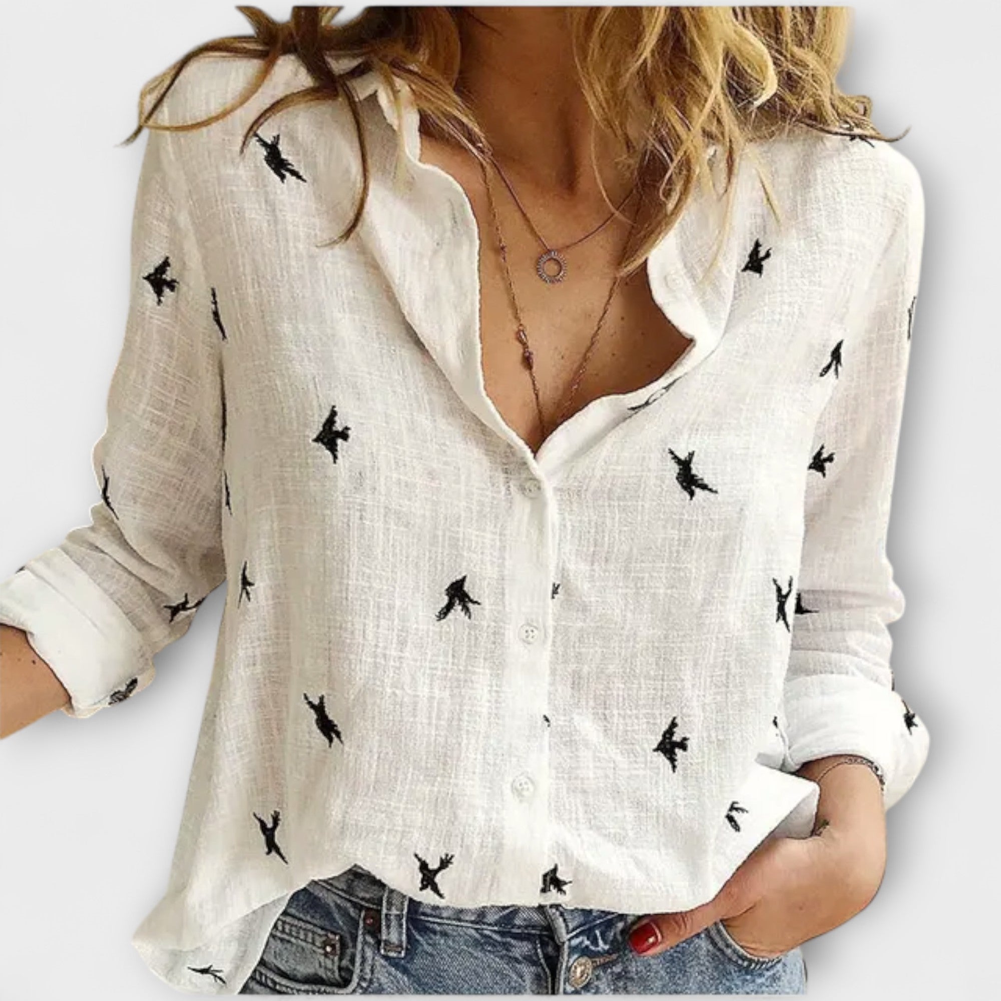 Maarni™ - Elegant Women's Blouse
