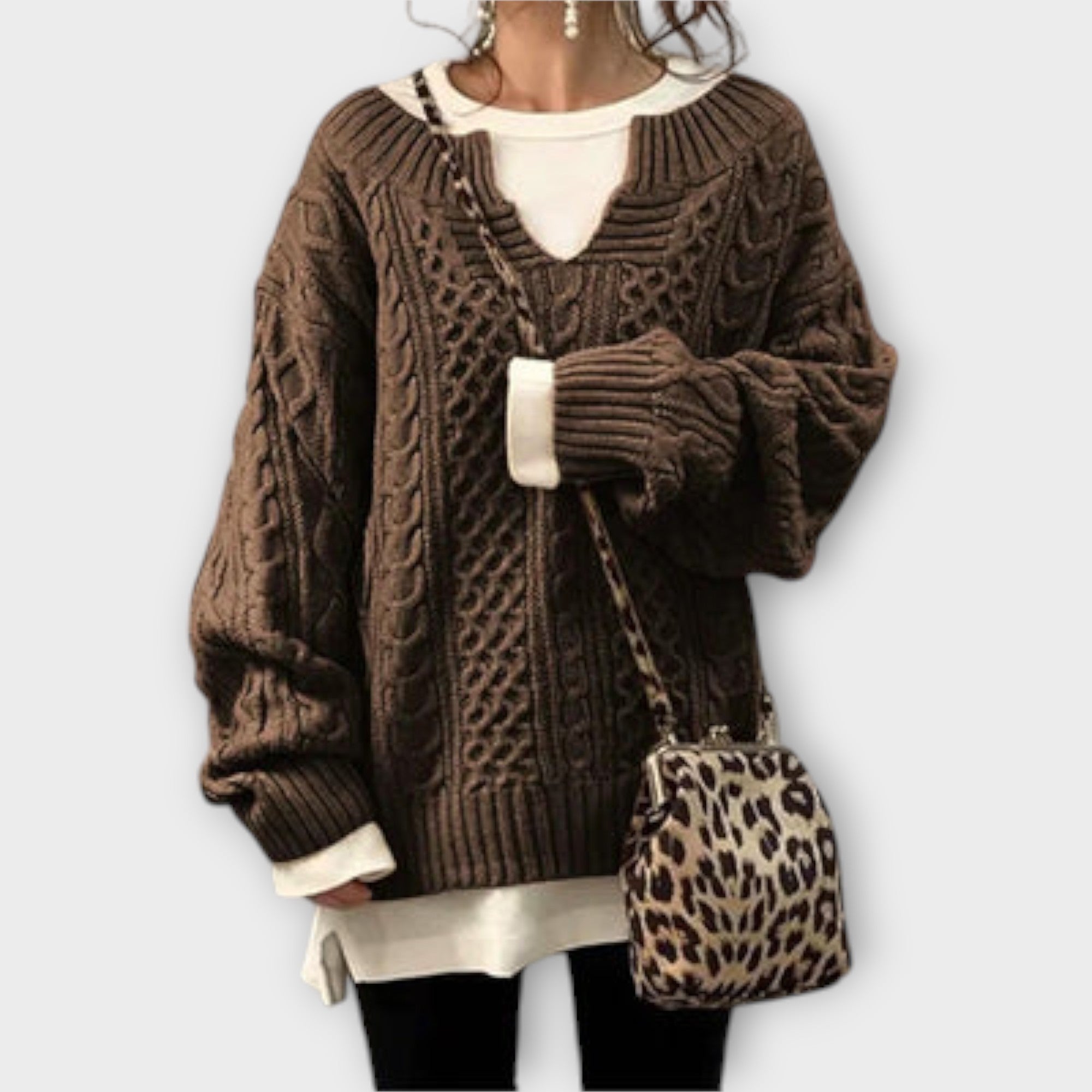Joya™ - Oversized patterned knit