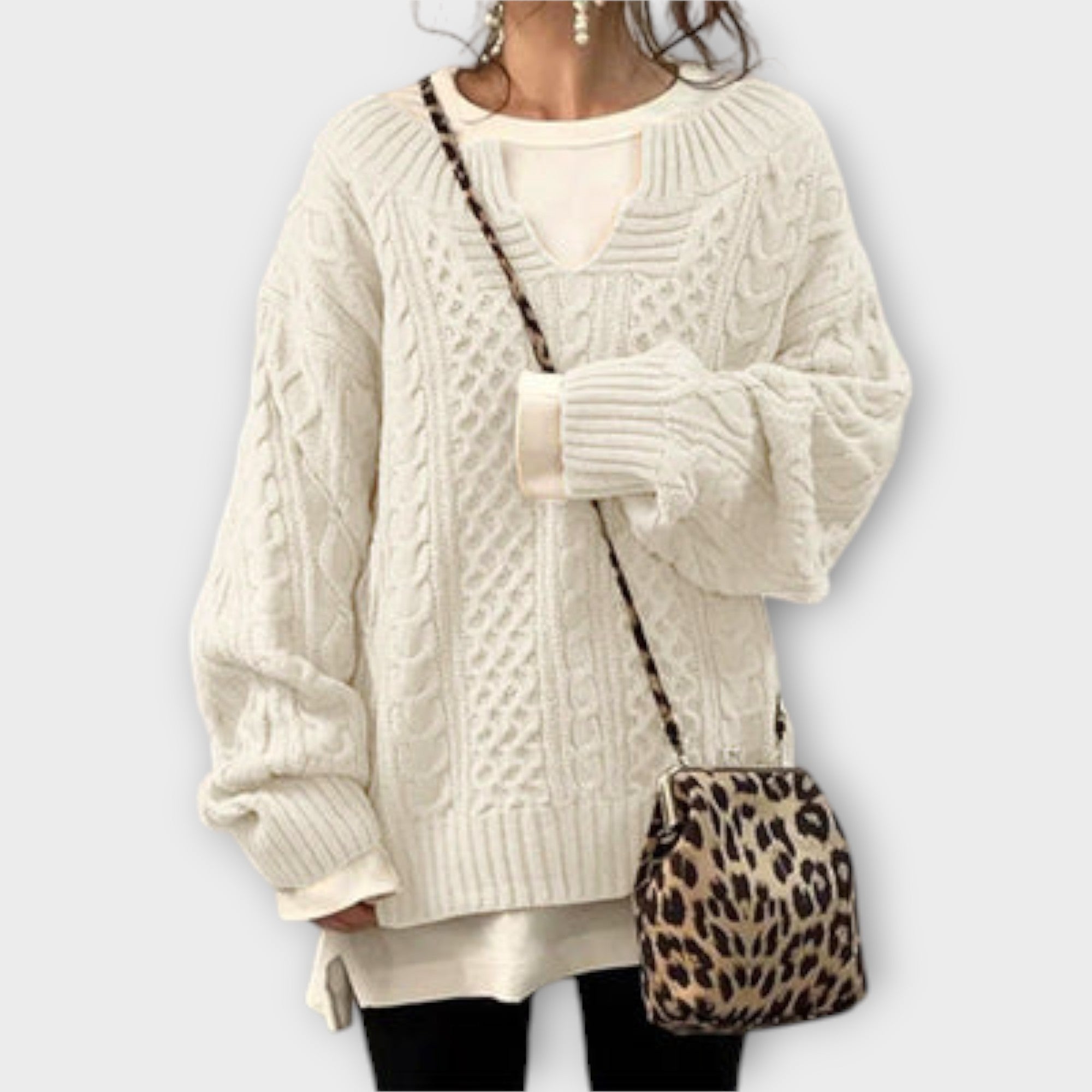Joya™ - Oversized patterned knit