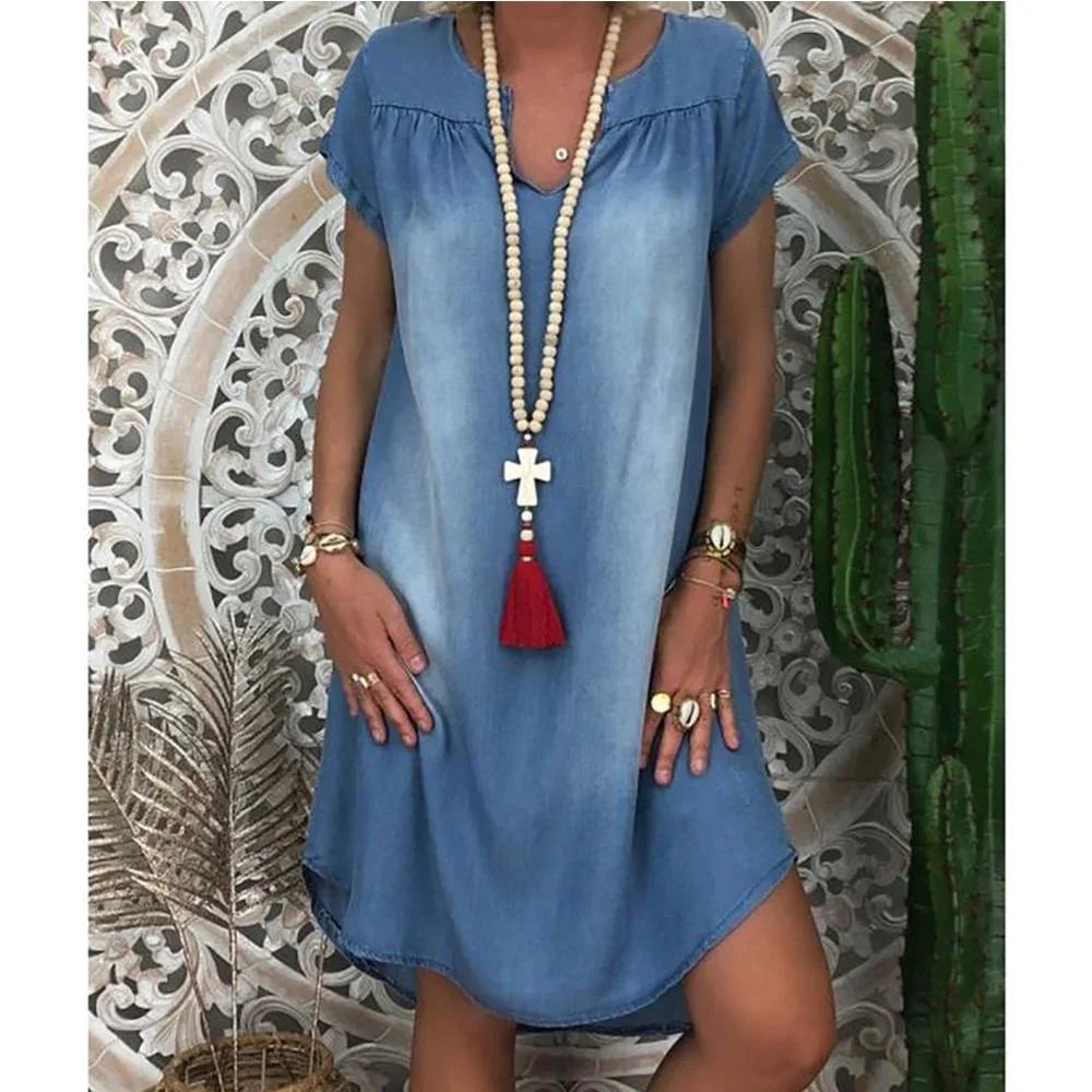 Sofia™ | Casual Denim Summer Dress 