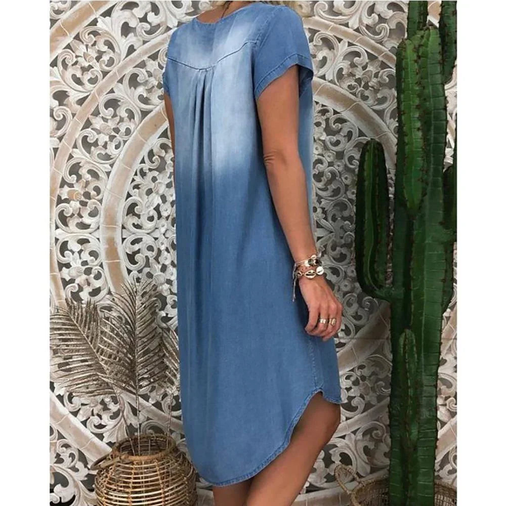 Sofia™ | Casual Denim Summer Dress 
