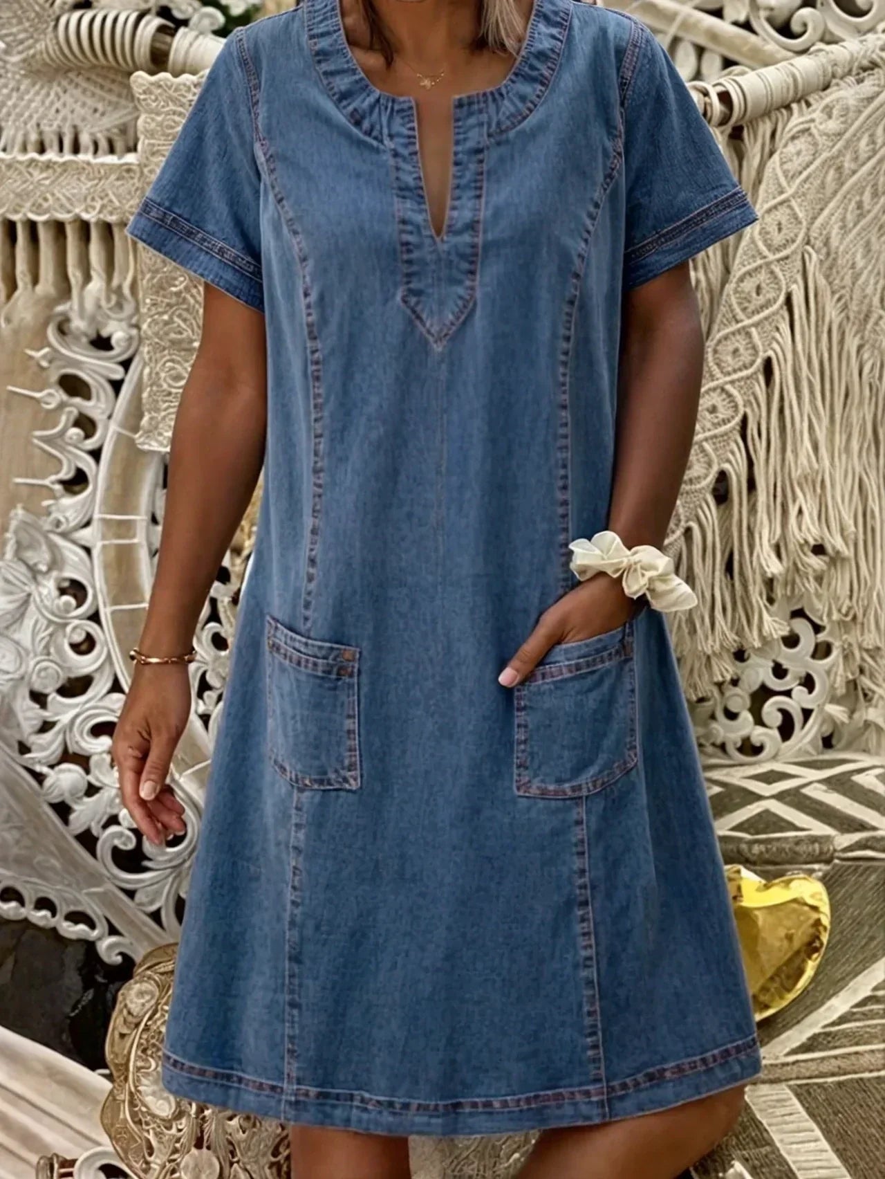 Sofia® | Soft Denim Dress 