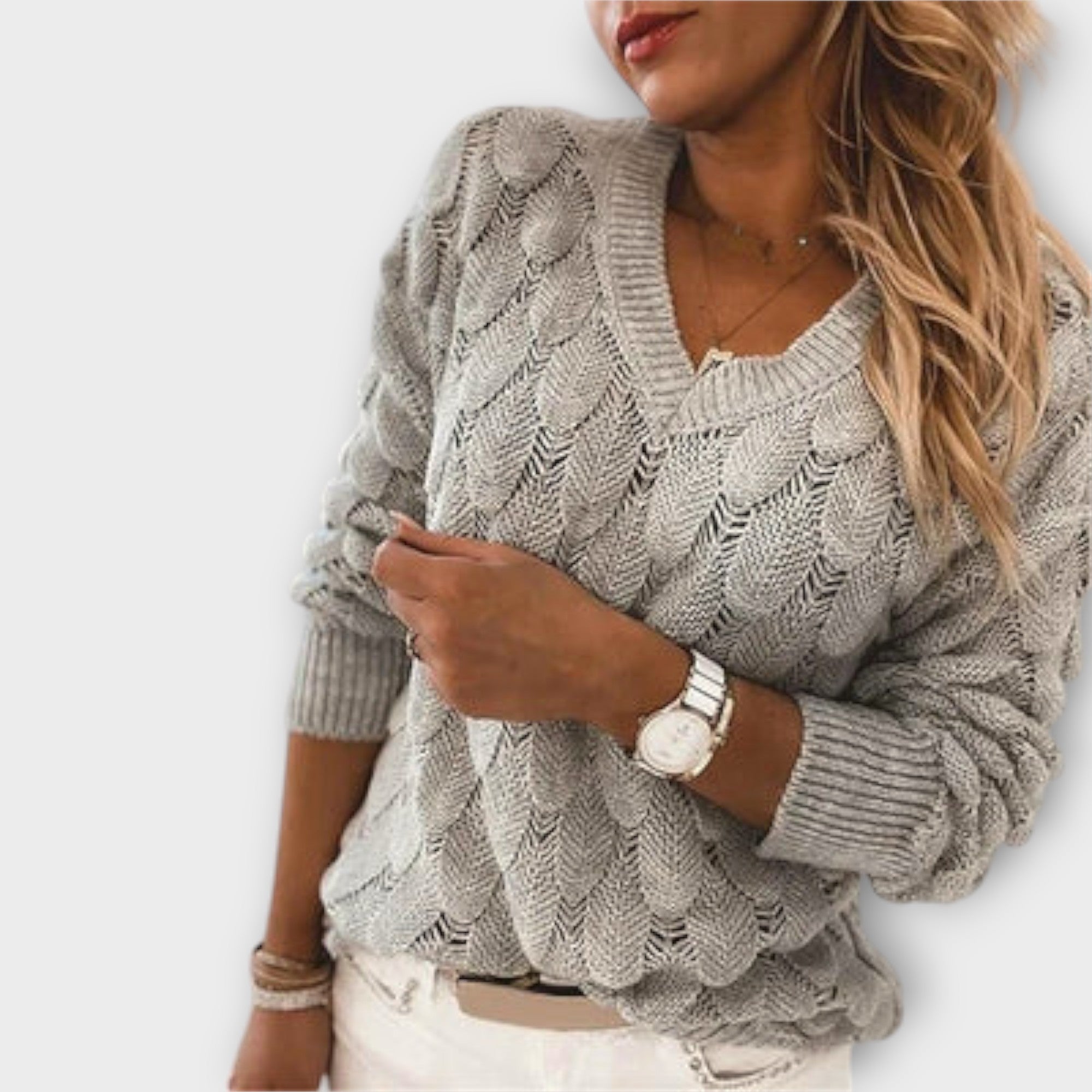 Hansel™ - Soft V-neck pullover