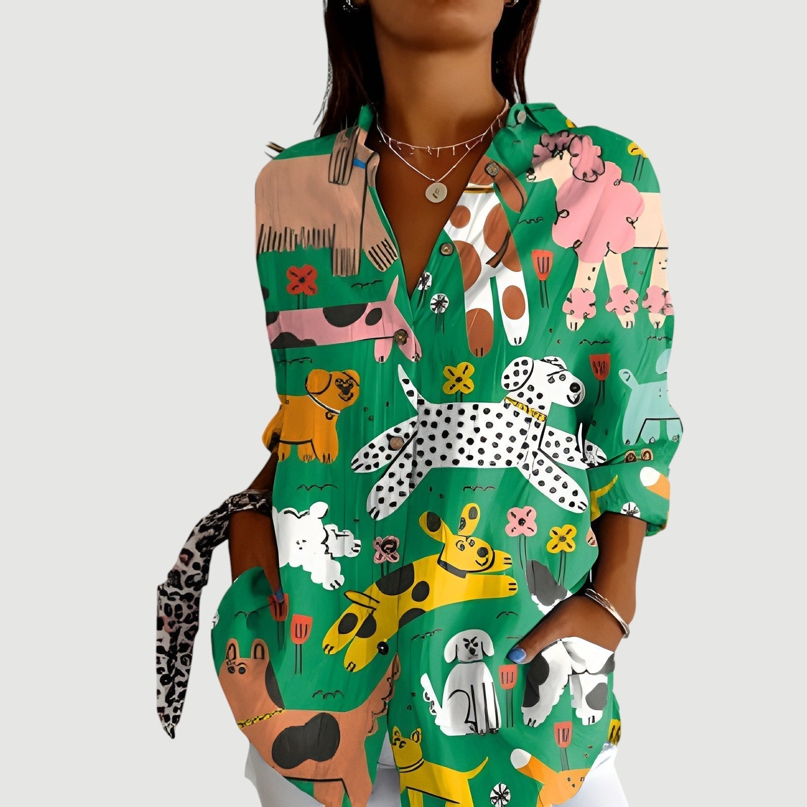 Aileen™ - Colorful everyday blouse