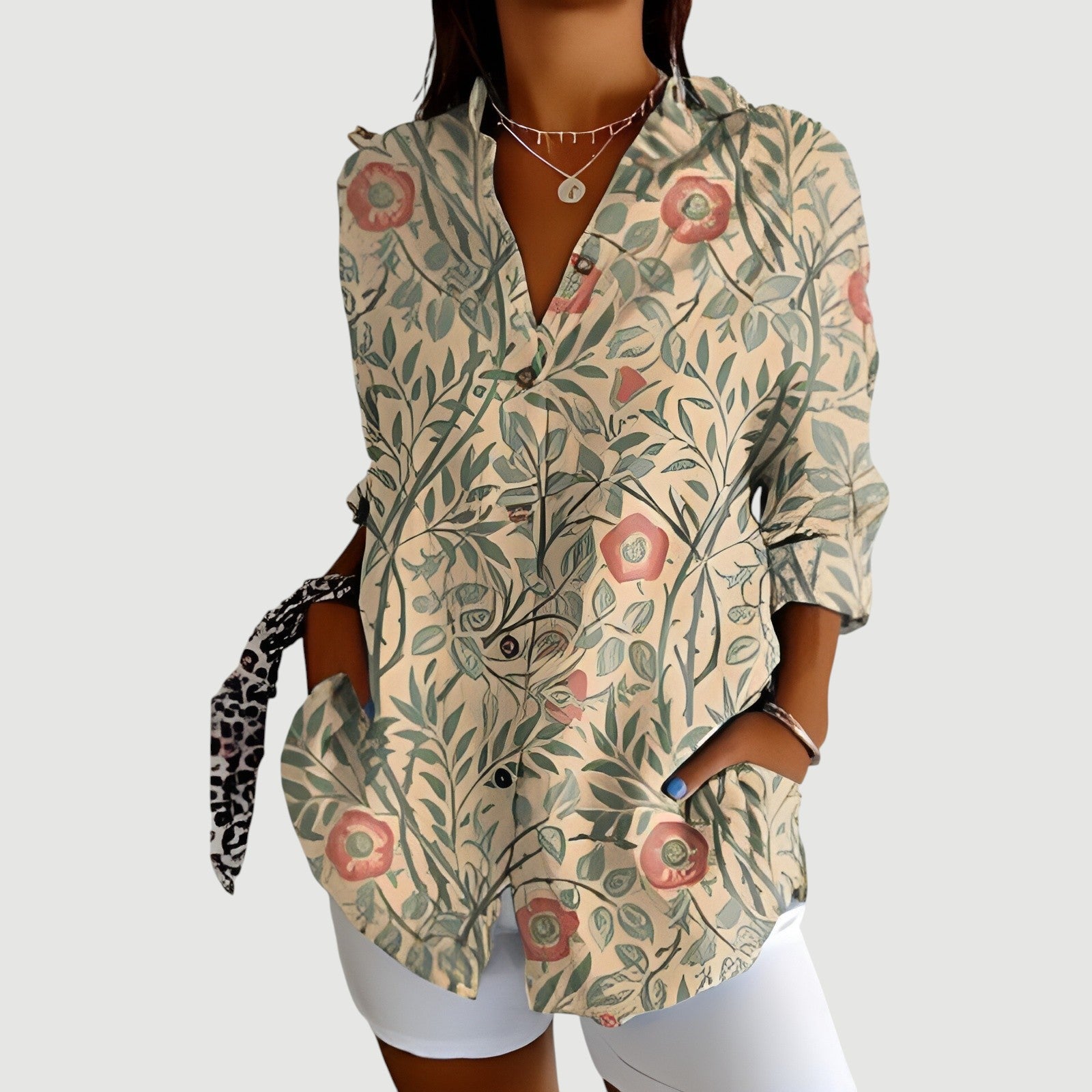 Brenna™ - Blouse with colorful design